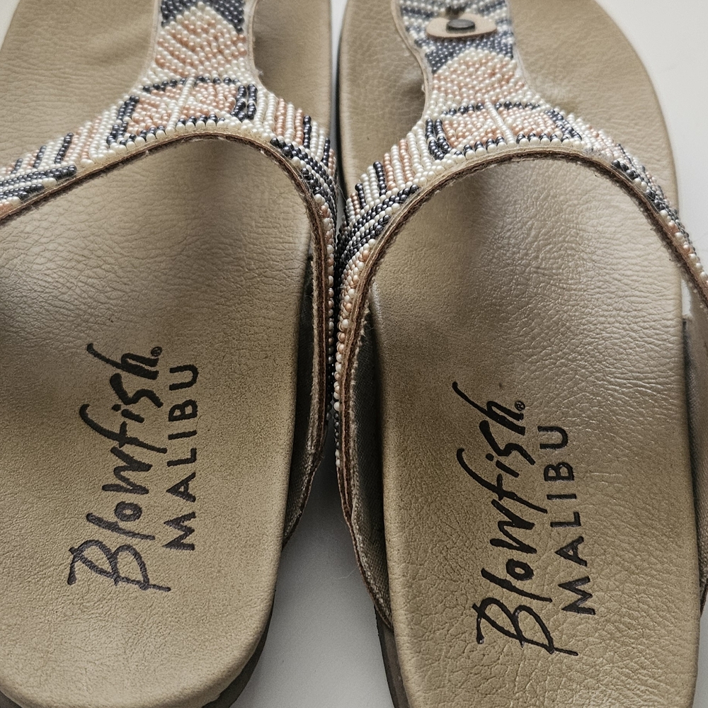 Blowfish Women's LYric Multicolor Beaded Sandals 6.5